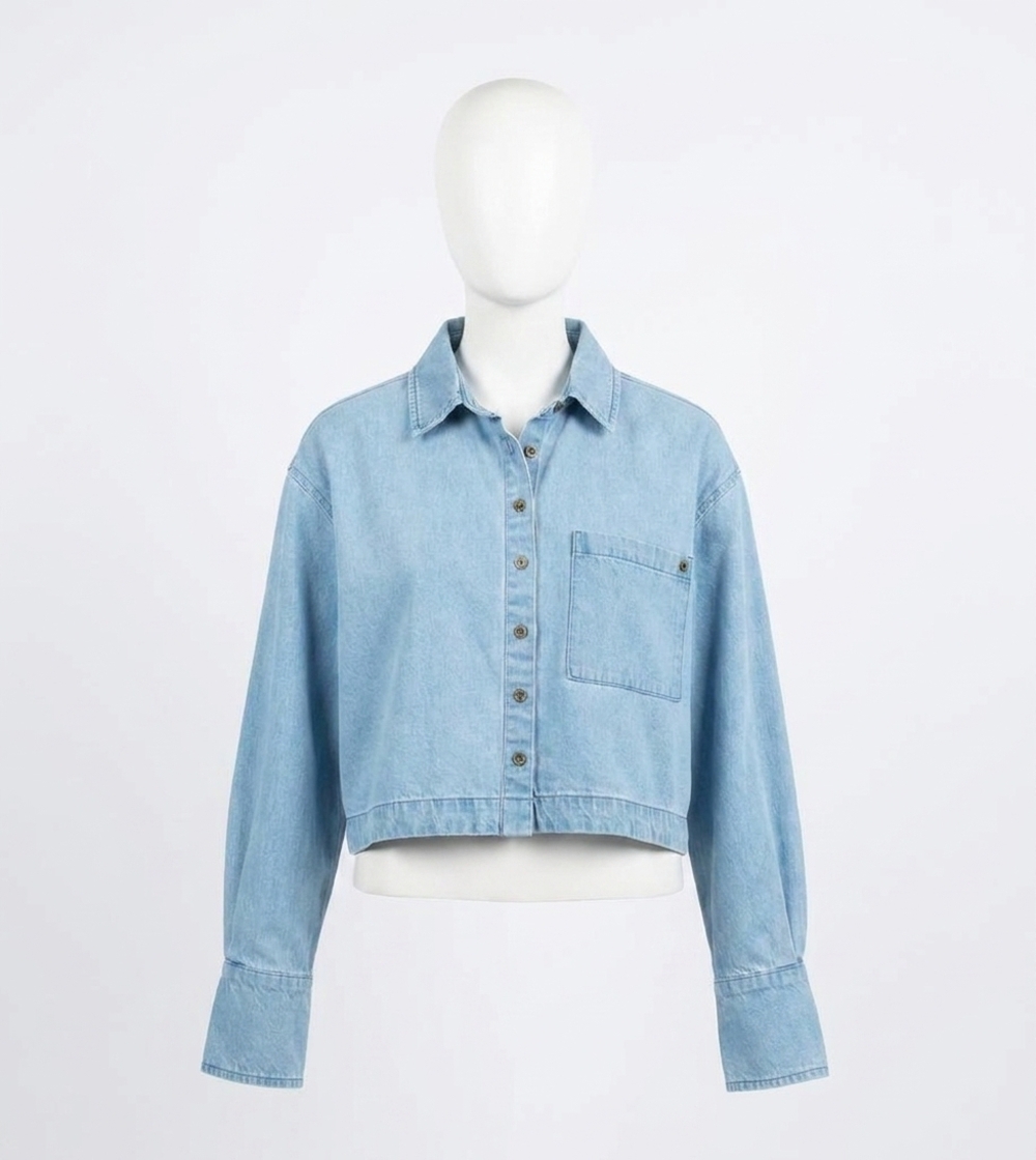 NEW CLEOBELLA laurel blouse in light denim